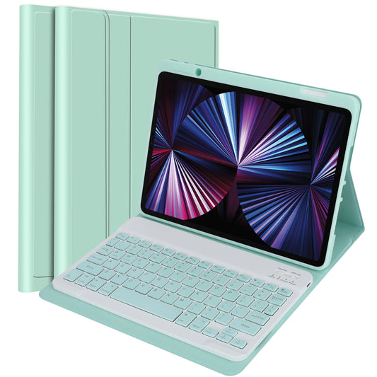 SK-3016 For iPad Pro 11 (2020) / (2021) / (2022) / (2018) / iPad Air (2020) / (2022) Bluetooth Keyboard Shockproof PU+TPU Tablet Case