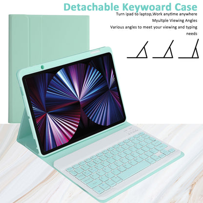 SK-3016 For iPad Pro 11 (2020) / (2021) / (2022) / (2018) / iPad Air (2020) / (2022) Bluetooth Keyboard Shockproof PU+TPU Tablet Case
