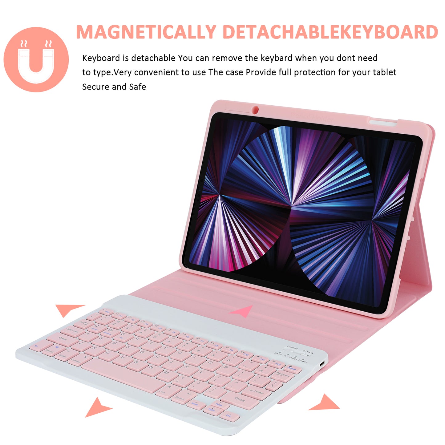 SK-3016 For iPad Pro 11 (2020) / (2021) / (2022) / (2018) / iPad Air (2020) / (2022) Bluetooth Keyboard Shockproof PU+TPU Tablet Case