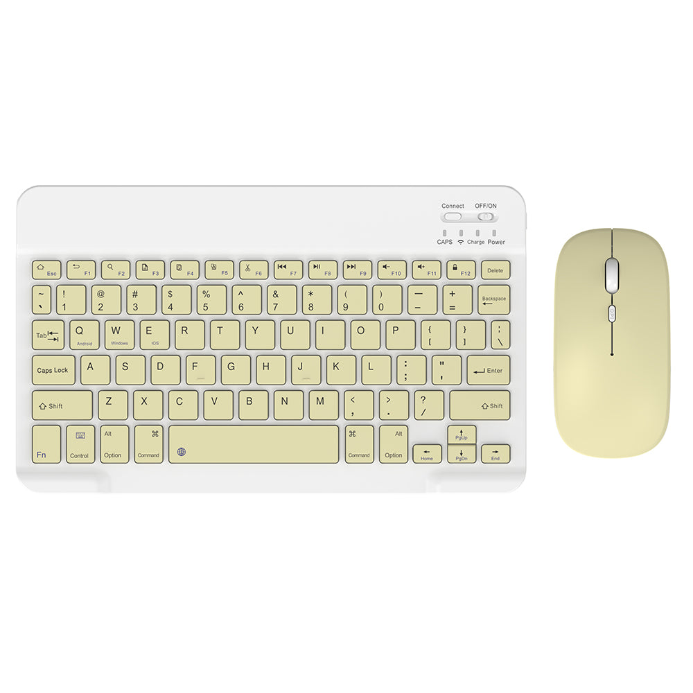 030 Wireless Keyboard and Mouse Combo 10-inch Rechargeable Mouse Keyboard Set for Mac / iOS / Windows / Android