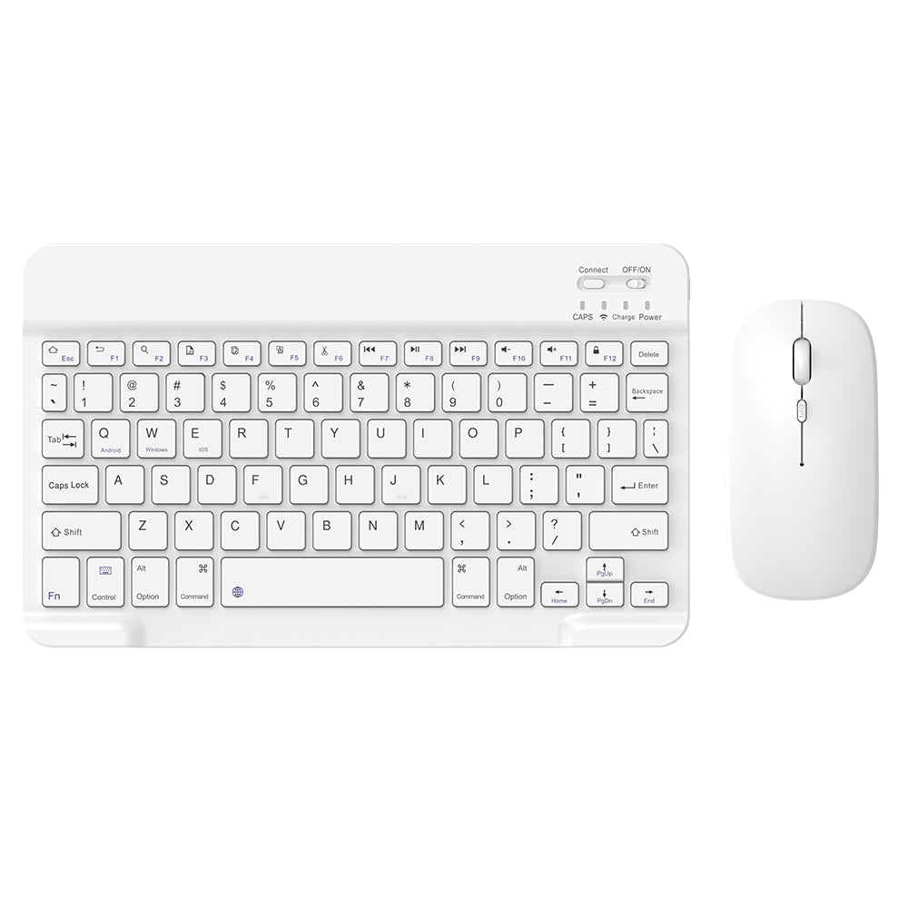 030 Wireless Keyboard and Mouse Combo 10-inch Rechargeable Mouse Keyboard Set for Mac / iOS / Windows / Android