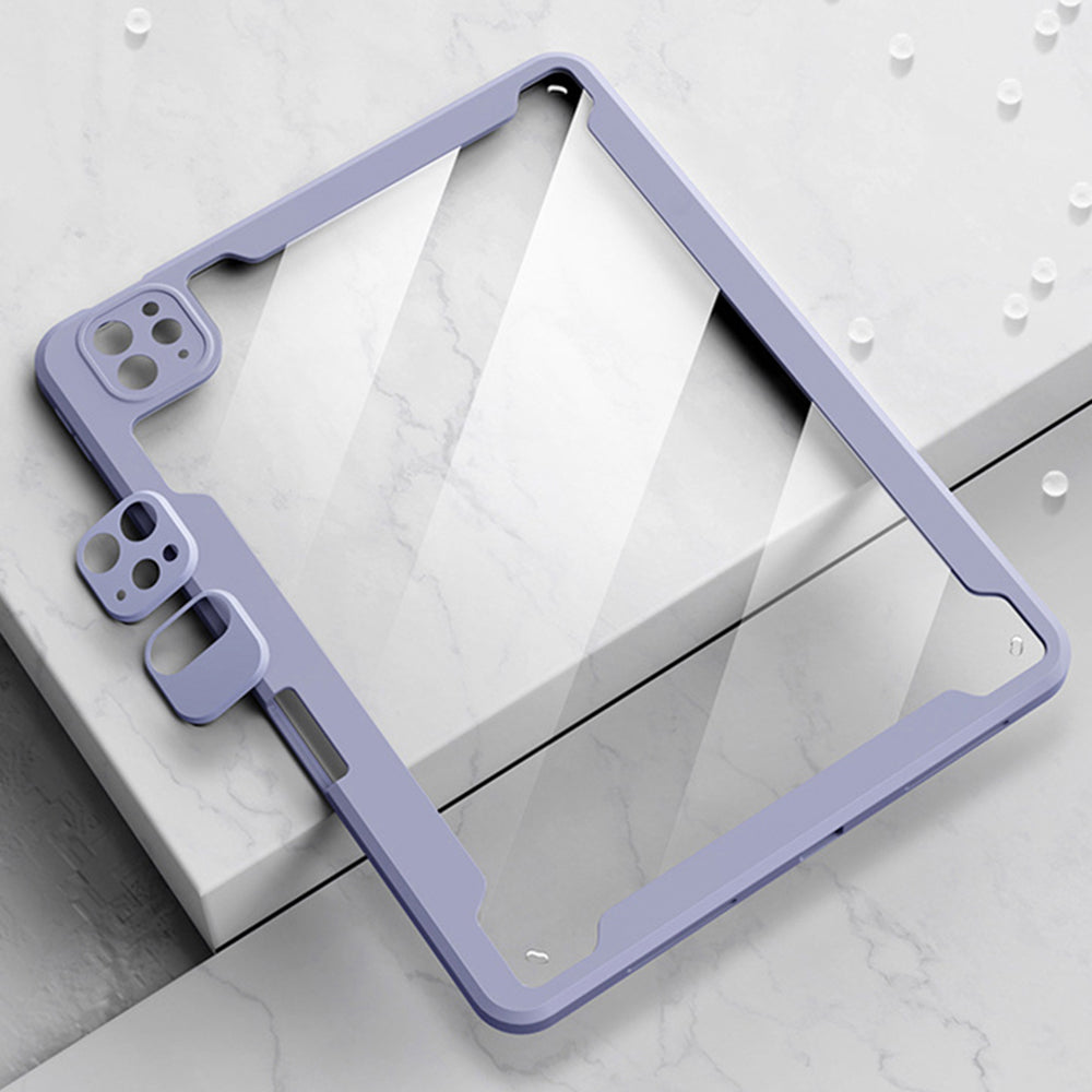 FT-3011 For iPad Air (2020) / (2022) / iPad Pro 11 (2018) / (2020) / (2021) / (2022) Case Leather Tablet Cover with Detachable Magnetic Touchpad Bluetooth Keyboard