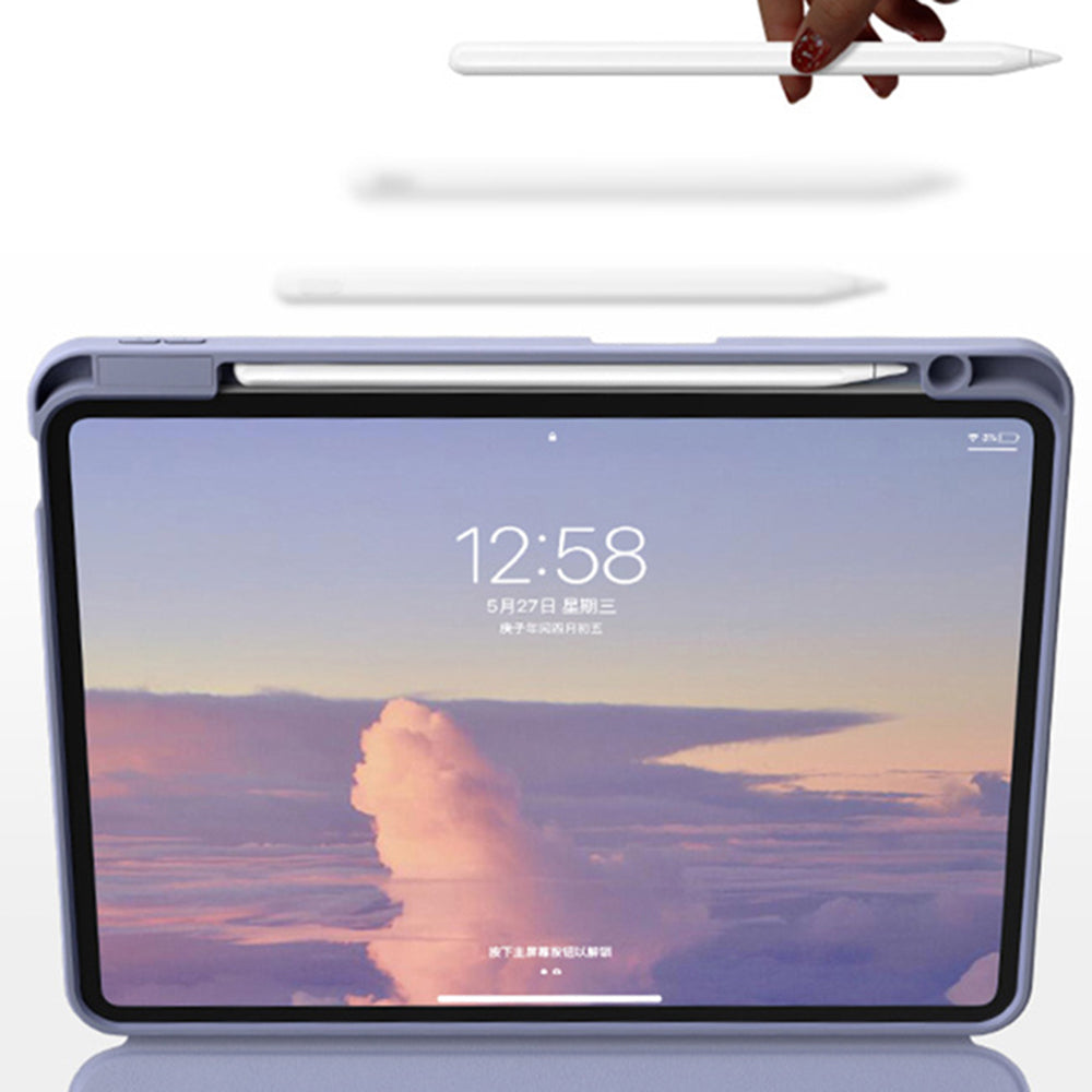 FT-3011 For iPad Air (2020) / (2022) / iPad Pro 11 (2018) / (2020) / (2021) / (2022) Case Leather Tablet Cover with Detachable Magnetic Touchpad Bluetooth Keyboard