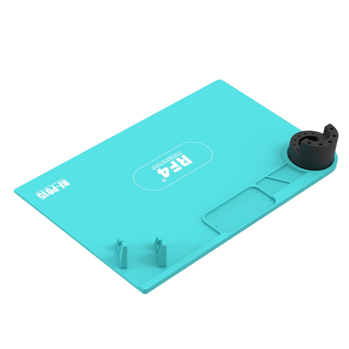 RF4 RF-PO15 Phone Repair Pad Silicone High Temperature Maintenance Mat with Storage Bracket for BGA Soldering Station