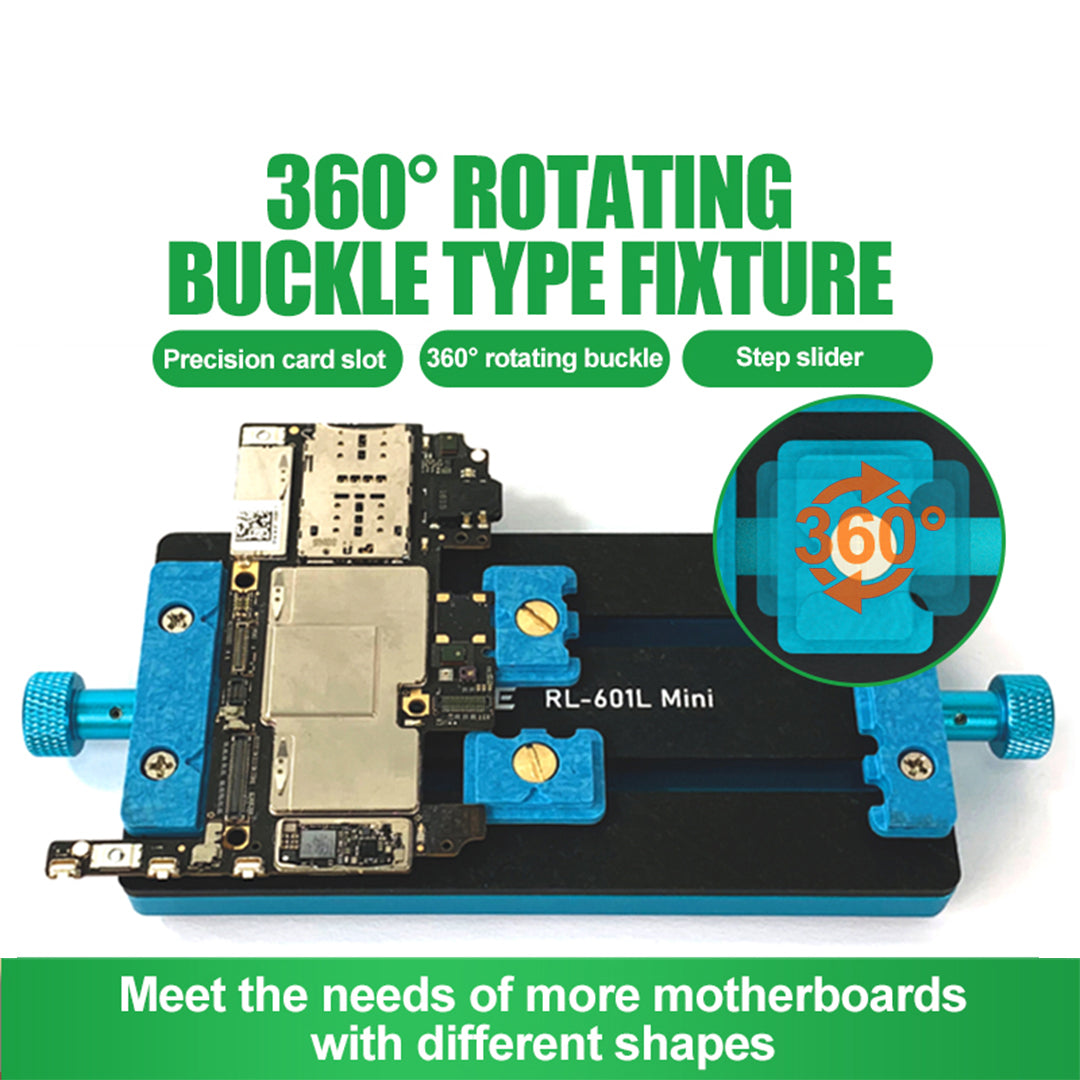 RELIFE RL-601F Mini 360-degree Rotating Fixture Support Chip PCB Removal Mainboard Welding IC Repair