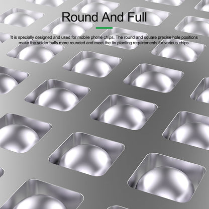 RELIFE RL-044 9Pcs IP Series CPU Integrated Steel Mesh Set A8-A16 CPU Tin Planting Kit
