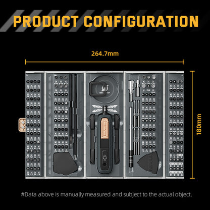 JAKEMY JM-8192 180 in 1 High Precision Screwdriver Tool Set with Bits for Mobile Phone, Tablet, Camera Repair