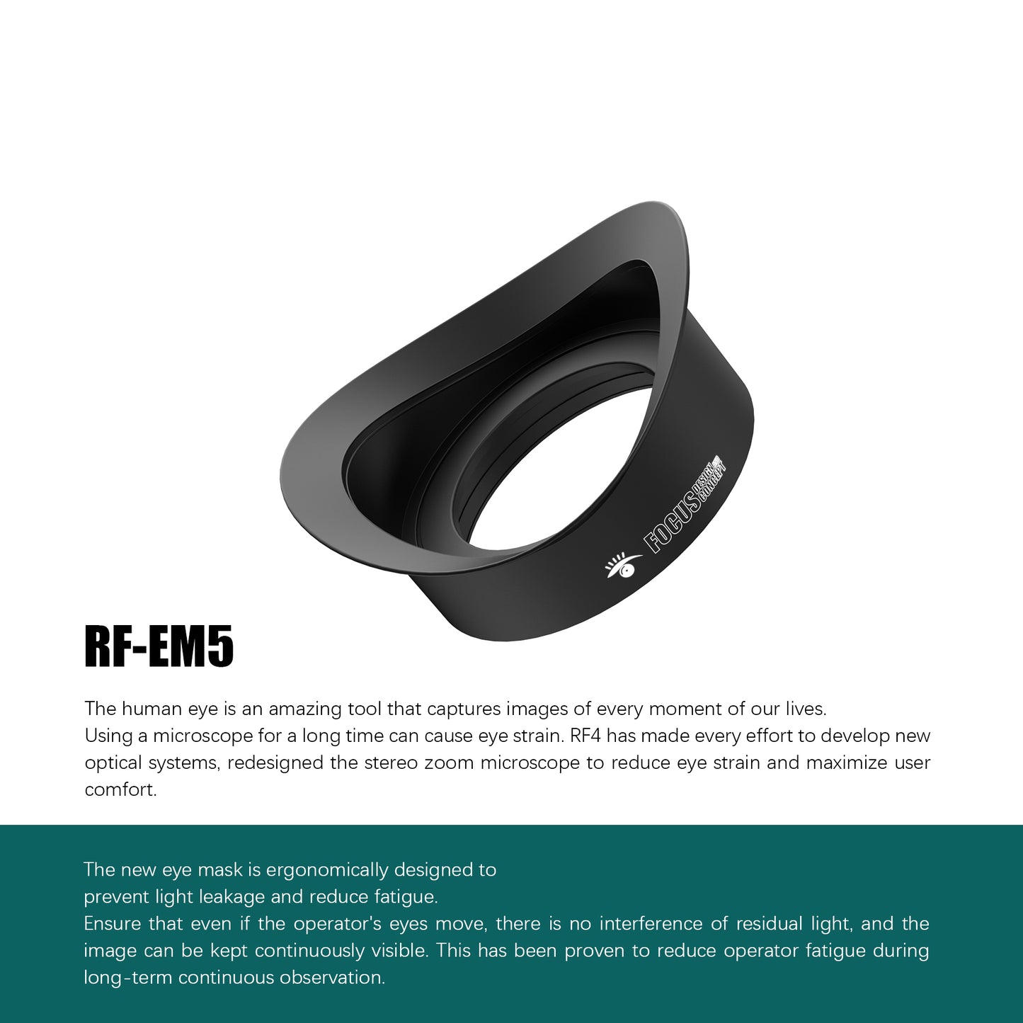 RF4 RF-EM5 2Pcs Eyepiece Cover for Trinocular Stereo Microscope Prevent Light Leaking Rubber Eye Guards Shield