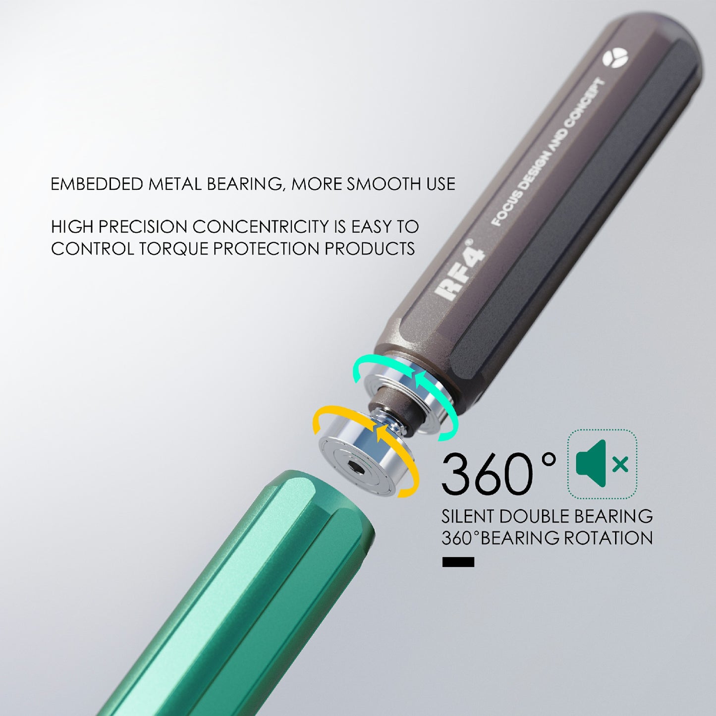 RF4 RF-SD10 Double Bearing Screwdriver Precision Repair Bolt Manual Tool for Phone Clock Watch