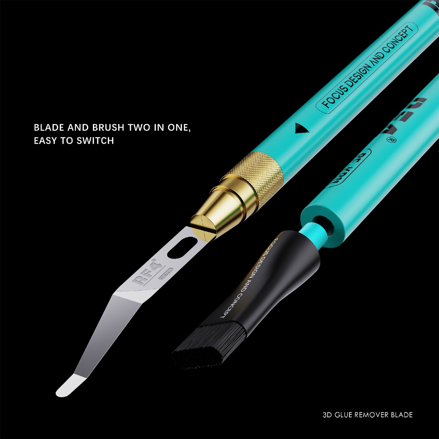 RF4 RF-KB11 Multifunctional Tin, Glue Handheld Remover Mobile Phone Repair Blade Cutter Set with Blades