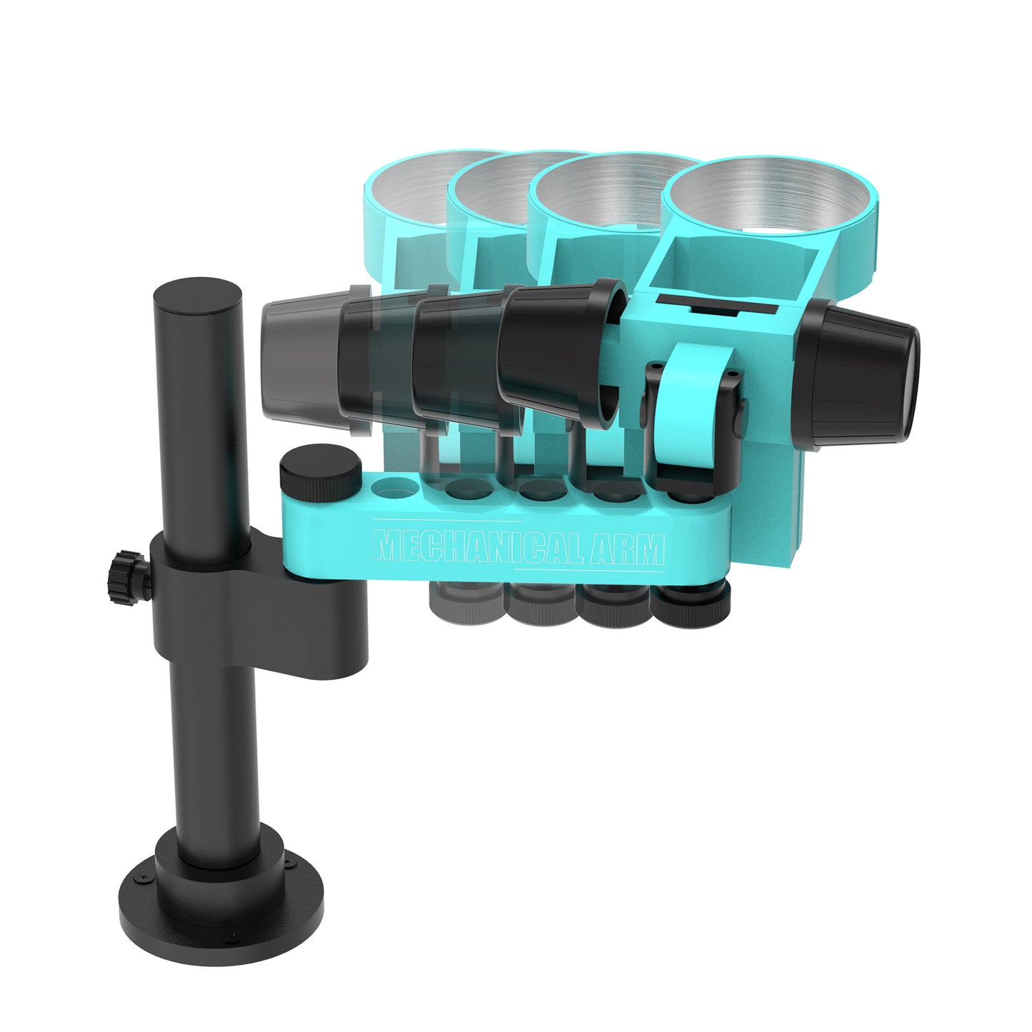 RF4 RF-FO19 Adjustable Stand Holder for Microscope Desktop Support Bracket with Folding Swing Arm
