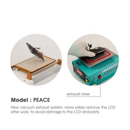 RF4 PEACE Vacuum Separator Machine 7-inch Mobile Phone Screen Mid Frame Removal LCD Separator Kit