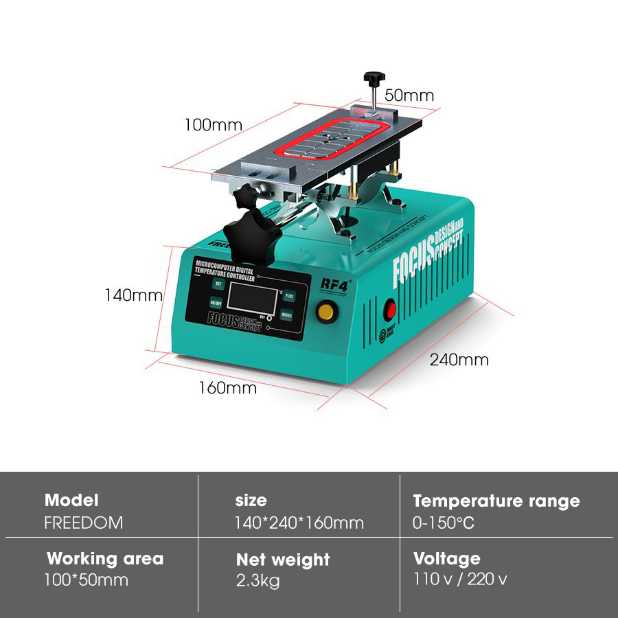 RF4 FREEDOM Vacuum Separator Machine Phone Touch Screen LCD Separator Repair Tool