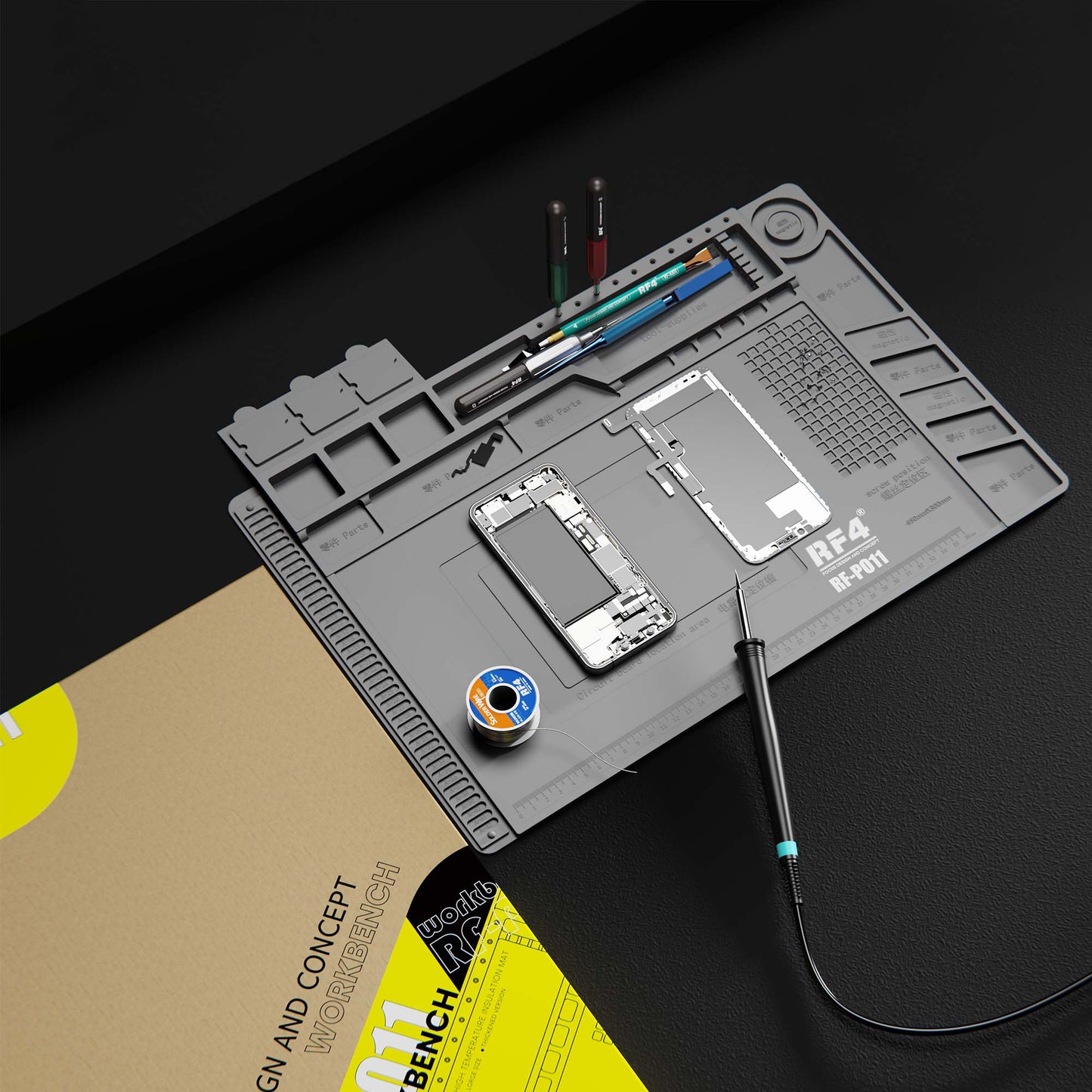 RF4 RF-PO11 High-Temperature Resistant Insulation Pad Repair Mat for Phone Mainboard IC Chipping Soldering
