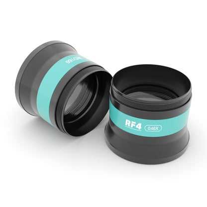 RF4 0.48X Microscopes Lens Auxiliary Objects Lens for Microscopes with 48mm Mounting Thread