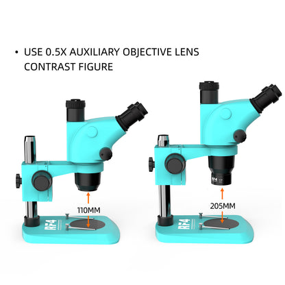 RF4 0.5X Auxiliary Objects Lens High Transmittance Stereo Zoom Microscope Barlow Lens