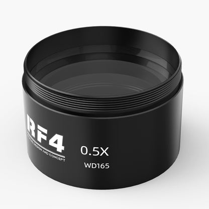 RF4 0.5X Auxiliary Objects Lens High Transmittance Stereo Zoom Microscope Barlow Lens