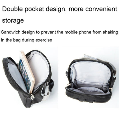 For Cell Phone Below 6.5-inch Armband Pouch Sports Running Oxford Fabric Phone Bag, 18*9cm