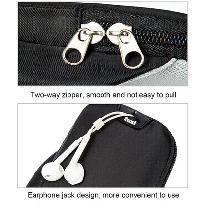 For Cell Phone Below 6.5-inch Armband Pouch Sports Running Oxford Fabric Phone Bag, 18*9cm