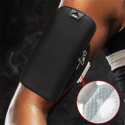 For Cell Phone Below 6.5-inch Armband Pouch Sports Running Oxford Fabric Phone Bag, 18*9cm