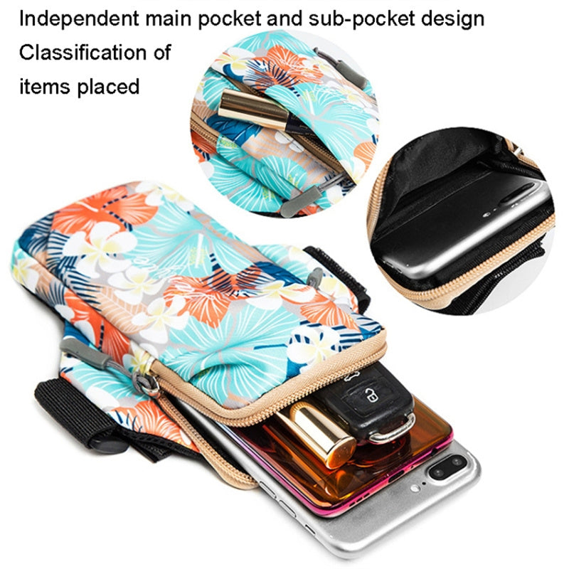For Cell Phone Below 6.5-inch Sports Armband Pouch Outdoor Running Phone Bag, Size L