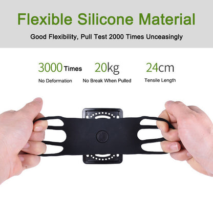 Running Armband for Universal 4-7 Inch Smartphones, 360-degree Rotatable Silicone Wristband Phone Holder