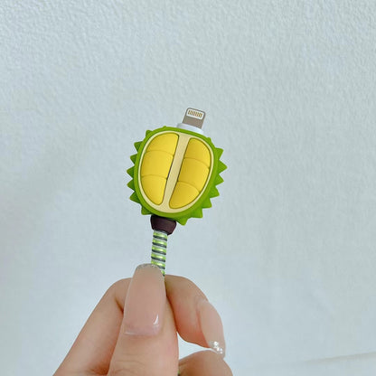 Durian Style For iPhone 18W / 20W Wall Charger Anti-Drop Silicone Case Set with Charging Cable Protector