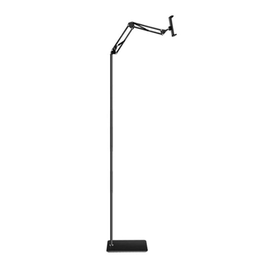 Tablet Floor Stand Overhead Bed Phone Mount 175cm Adjustable Metal+ABS Lazy Bracket for 11.5-19cm Width Devices