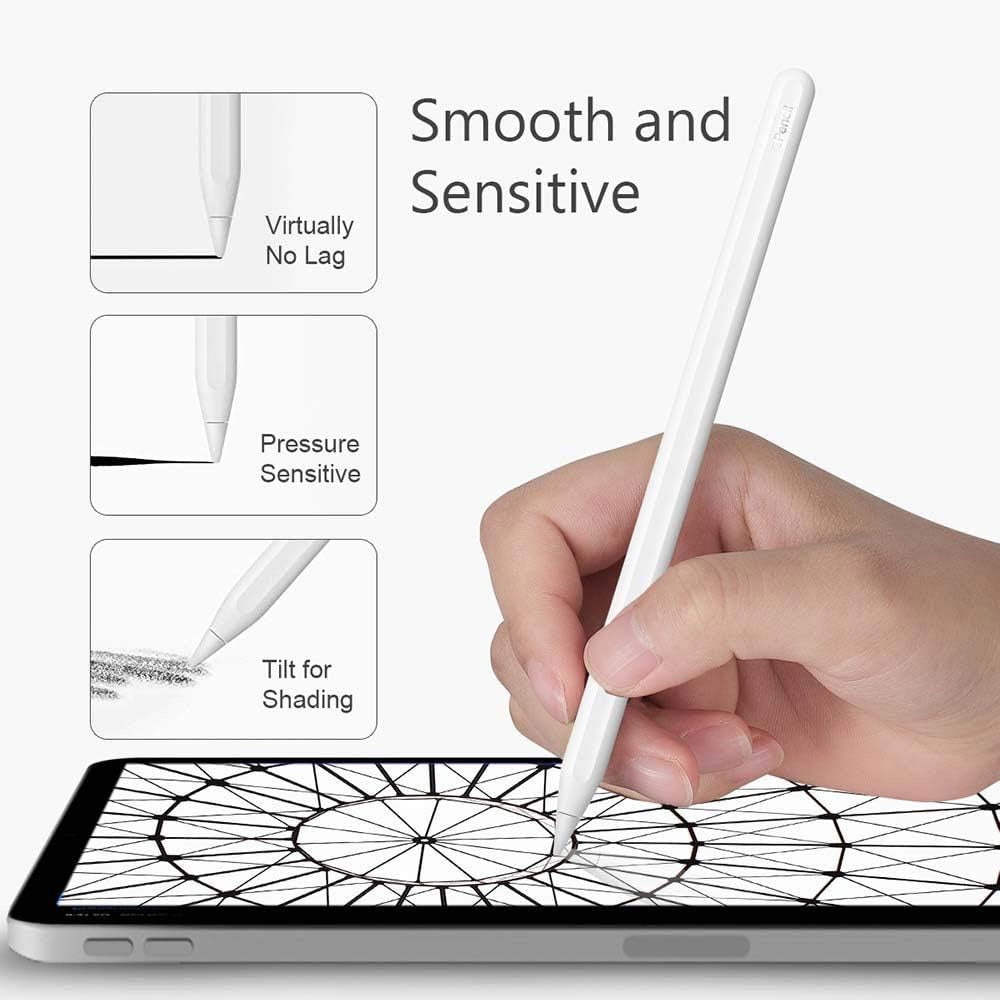 Smooth Writing Capacitive Stylus Tip for Apple Pencil 1st / 2nd Gen Replacement Sensitive Pencil Nibs