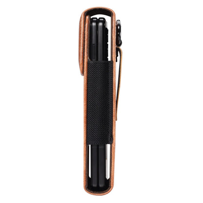 Belt Loop Pouch for Folding Phones Vertical Flip PU Leather Cell Phone Waist Bag, Size S: 165*70*25mm