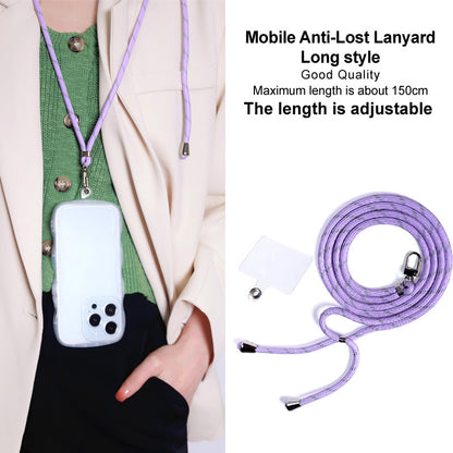 IMAK 150cm Universal Mobile Phone Lanyard Crossbody Strap Neck Rope with Transparent Patch, Long Style