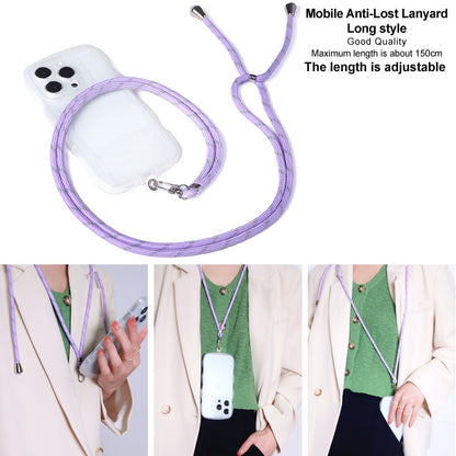 IMAK 150cm Universal Mobile Phone Lanyard Crossbody Strap Neck Rope with Transparent Patch, Long Style