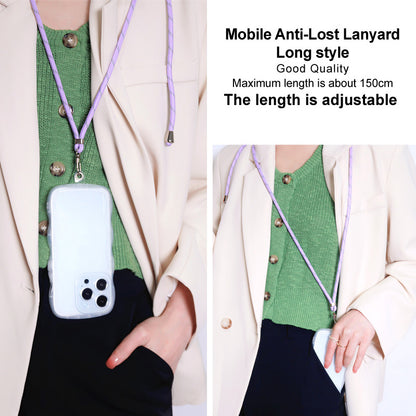 IMAK 150cm Universal Mobile Phone Lanyard Crossbody Strap Neck Rope with Transparent Patch, Long Style