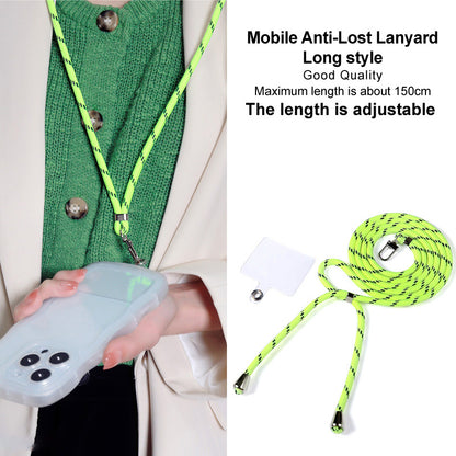 IMAK 150cm Universal Mobile Phone Lanyard Crossbody Strap Neck Rope with Transparent Patch, Long Style