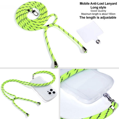 IMAK 150cm Universal Mobile Phone Lanyard Crossbody Strap Neck Rope with Transparent Patch, Long Style