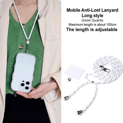 IMAK 150cm Universal Mobile Phone Lanyard Crossbody Strap Neck Rope with Transparent Patch, Long Style