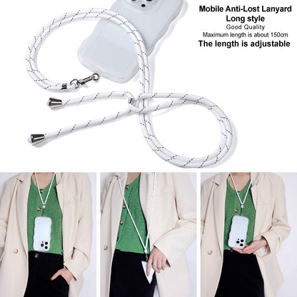IMAK 150cm Universal Mobile Phone Lanyard Crossbody Strap Neck Rope with Transparent Patch, Long Style