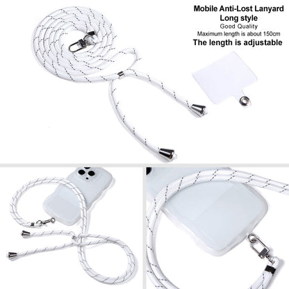 IMAK 150cm Universal Mobile Phone Lanyard Crossbody Strap Neck Rope with Transparent Patch, Long Style