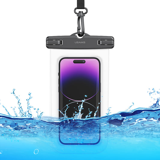 USAMS US-YD012 6.7-inch IP68 Waterproof Phone Bag PVC Touch Screen Rafting Diving Phone Pouch