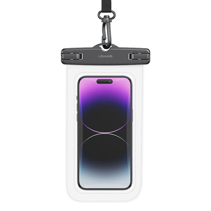USAMS US-YD012 6.7-inch IP68 Waterproof Phone Bag PVC Touch Screen Rafting Diving Phone Pouch