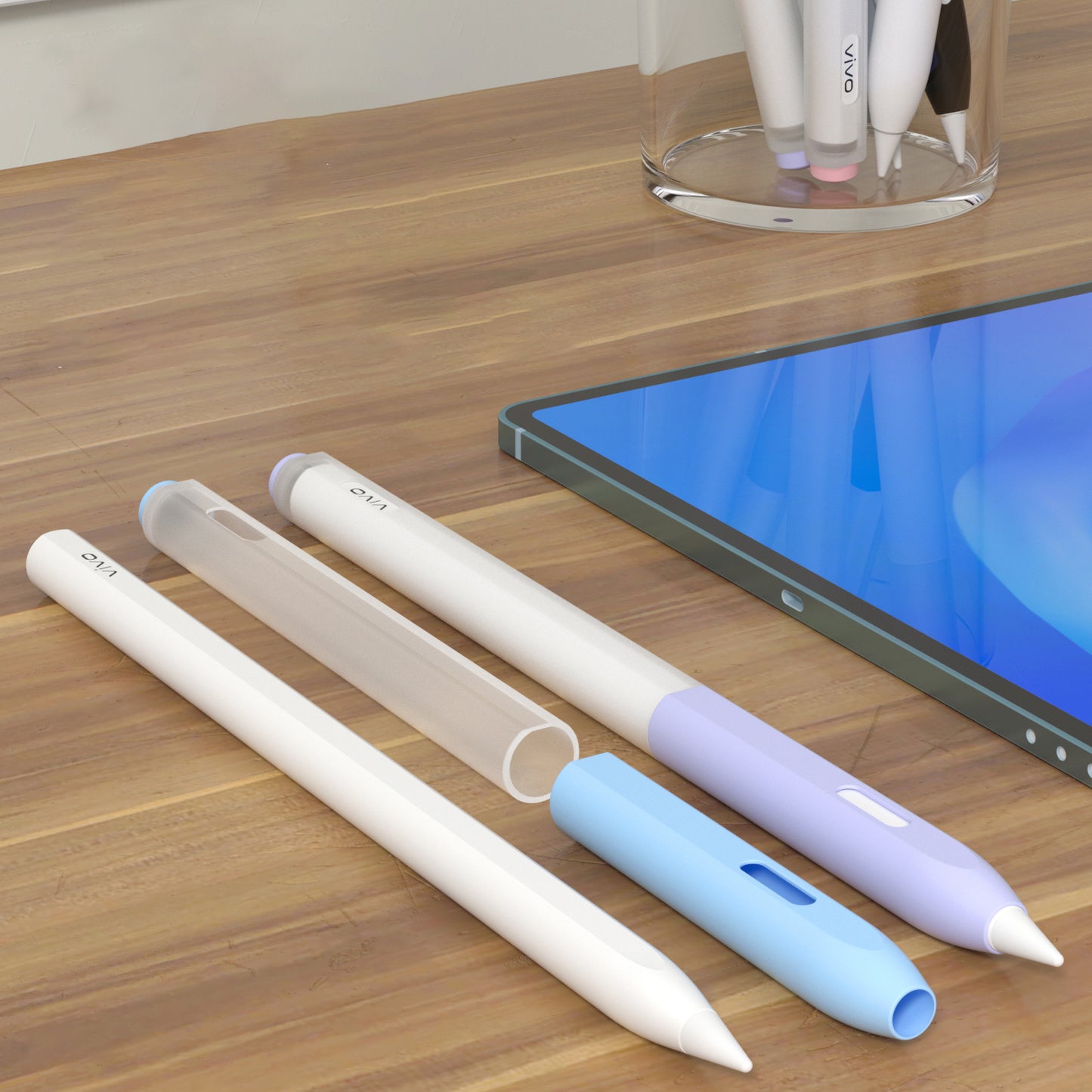 For vivo Pencil 2 Stylus Pen TPU Clear Sleeve Anti-Drop Pencil Protective Cover