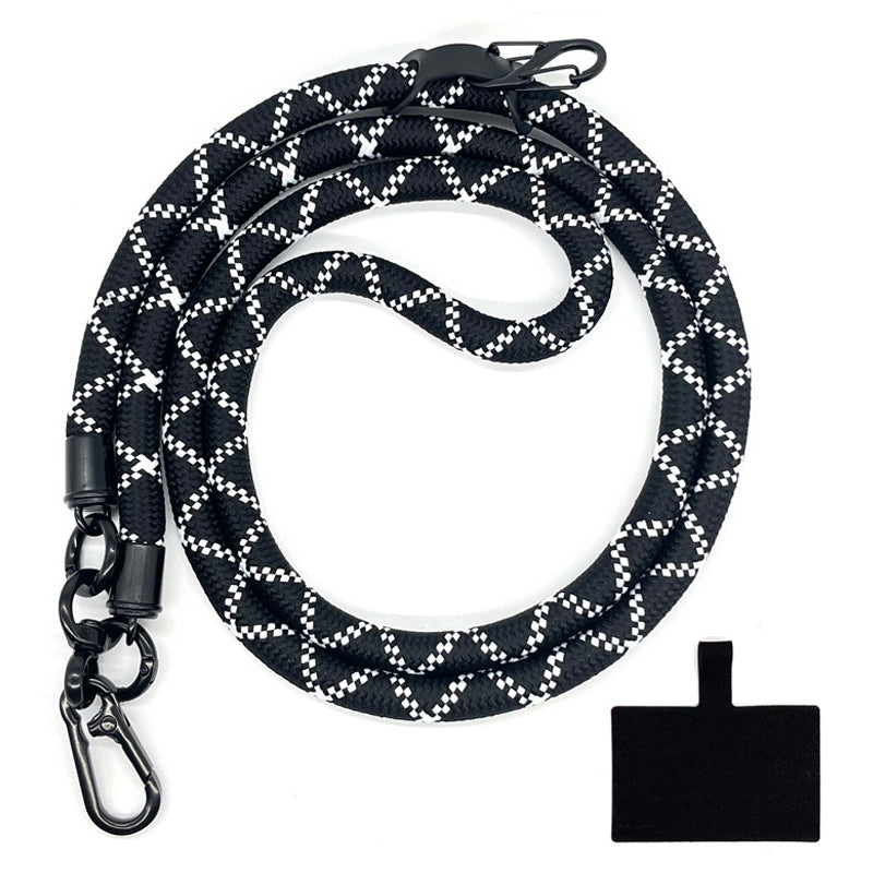 10mm Crossbody Neck Strap Universal Phone Lanyard Polyester Hanging Rope with Tether Tab
