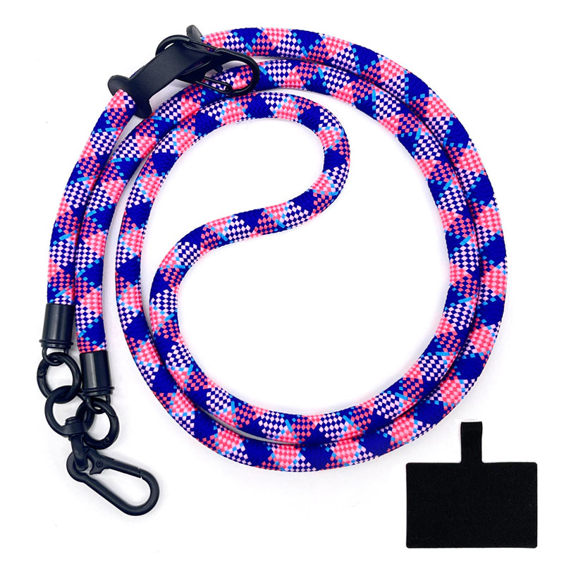 10mm Crossbody Neck Strap Universal Phone Lanyard Polyester Hanging Rope with Tether Tab