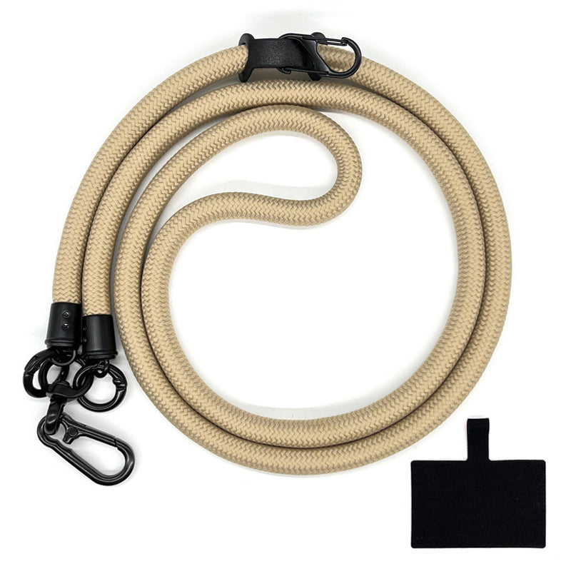 10mm Crossbody Neck Strap Universal Phone Lanyard Polyester Hanging Rope with Tether Tab