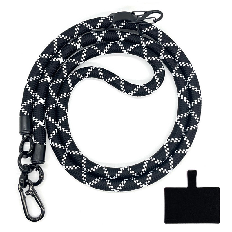 10mm Crossbody Phone Lanyard Polyester Anti-Lost Neck Hanging Strap with Tether Tab