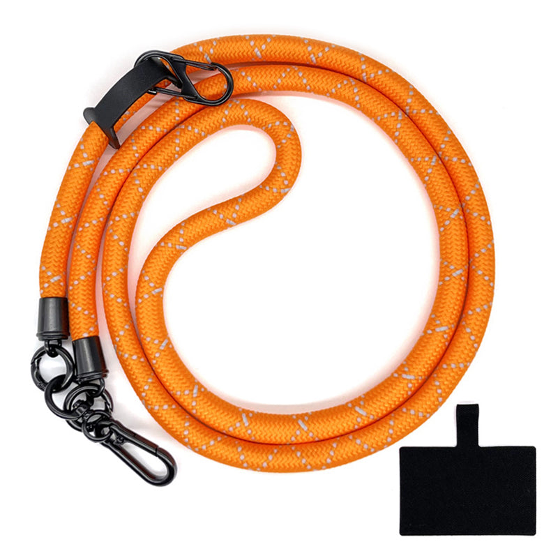 10mm Crossbody Phone Lanyard Polyester Anti-Lost Neck Hanging Strap with Tether Tab