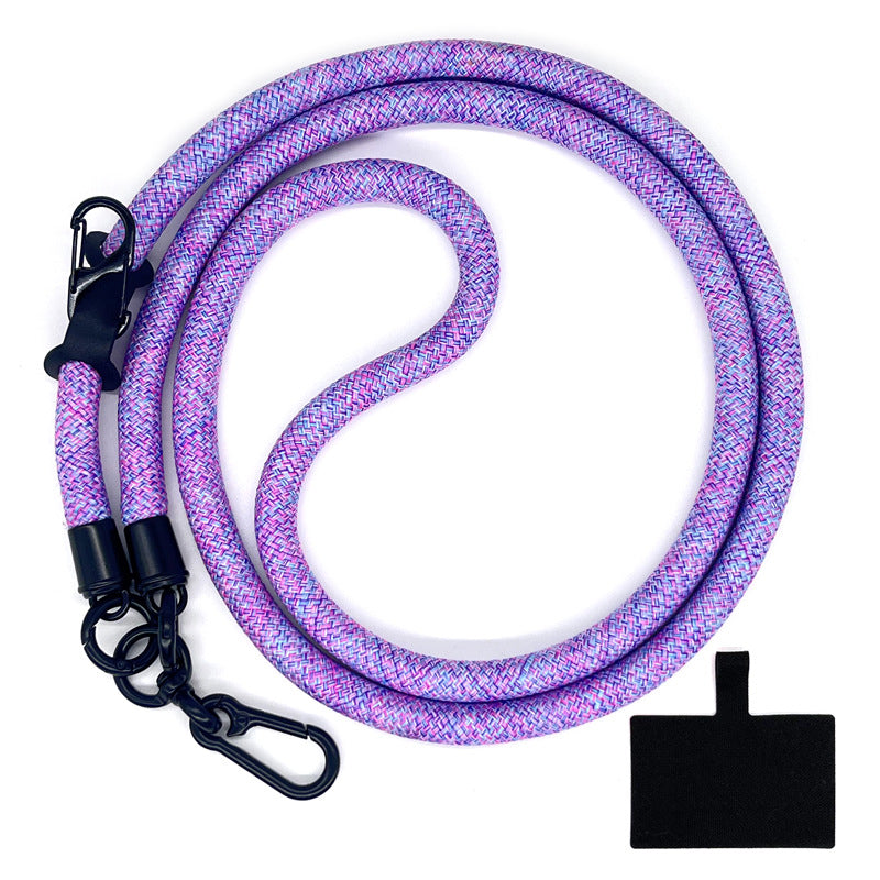 10mm Crossbody Phone Lanyard Polyester Anti-Lost Neck Hanging Strap with Tether Tab