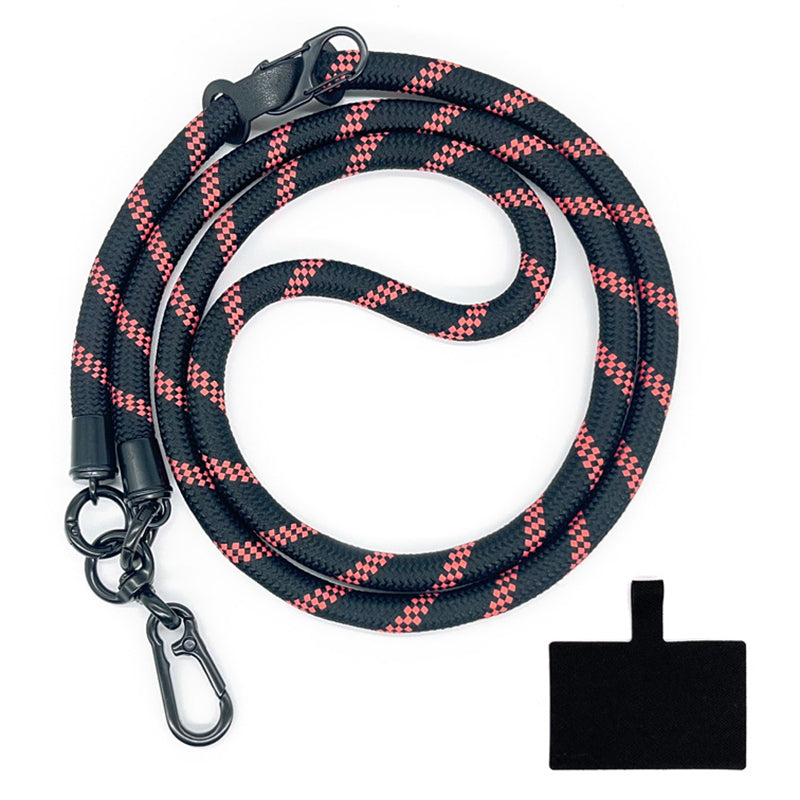10mm Crossbody Phone Lanyard Polyester Anti-Lost Neck Hanging Strap with Tether Tab