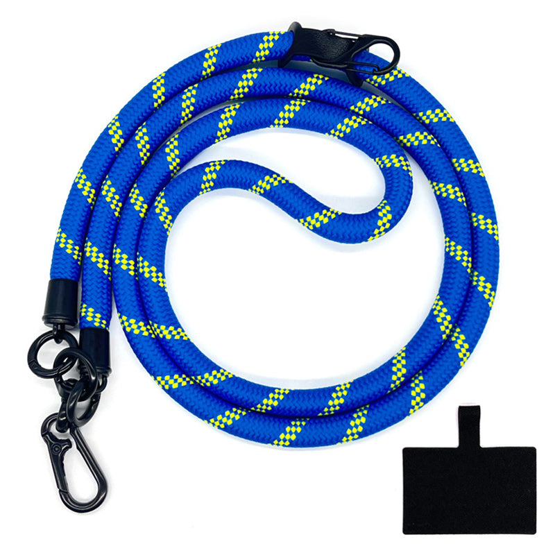 10mm Crossbody Phone Lanyard Polyester Anti-Lost Neck Hanging Strap with Tether Tab