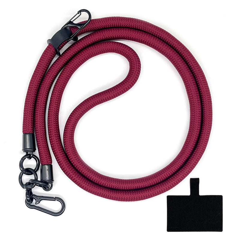 10mm Crossbody Phone Lanyard Polyester Anti-Lost Neck Hanging Strap with Tether Tab
